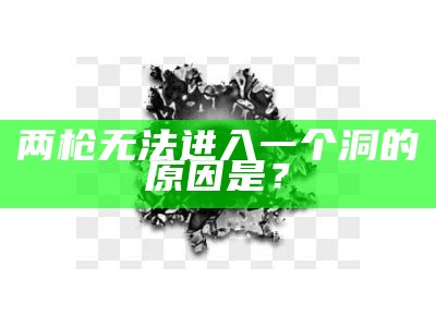 两枪无法进入一个洞的背景是？