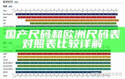 国产尺码和欧洲尺码表对照表比较详解